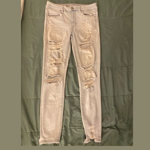 American eagle ripped skinny jeans